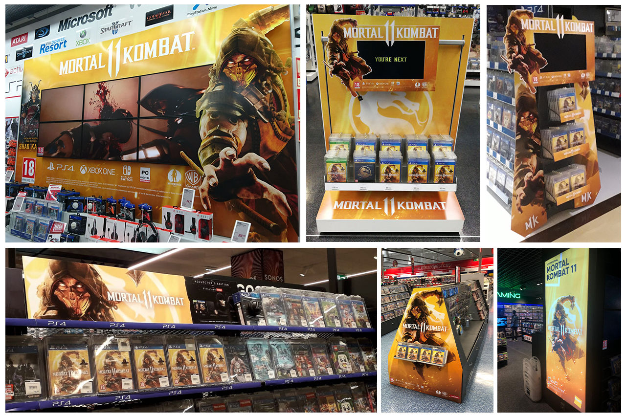 MORTAL KOMBAT 11 video game launch trade marketing activity