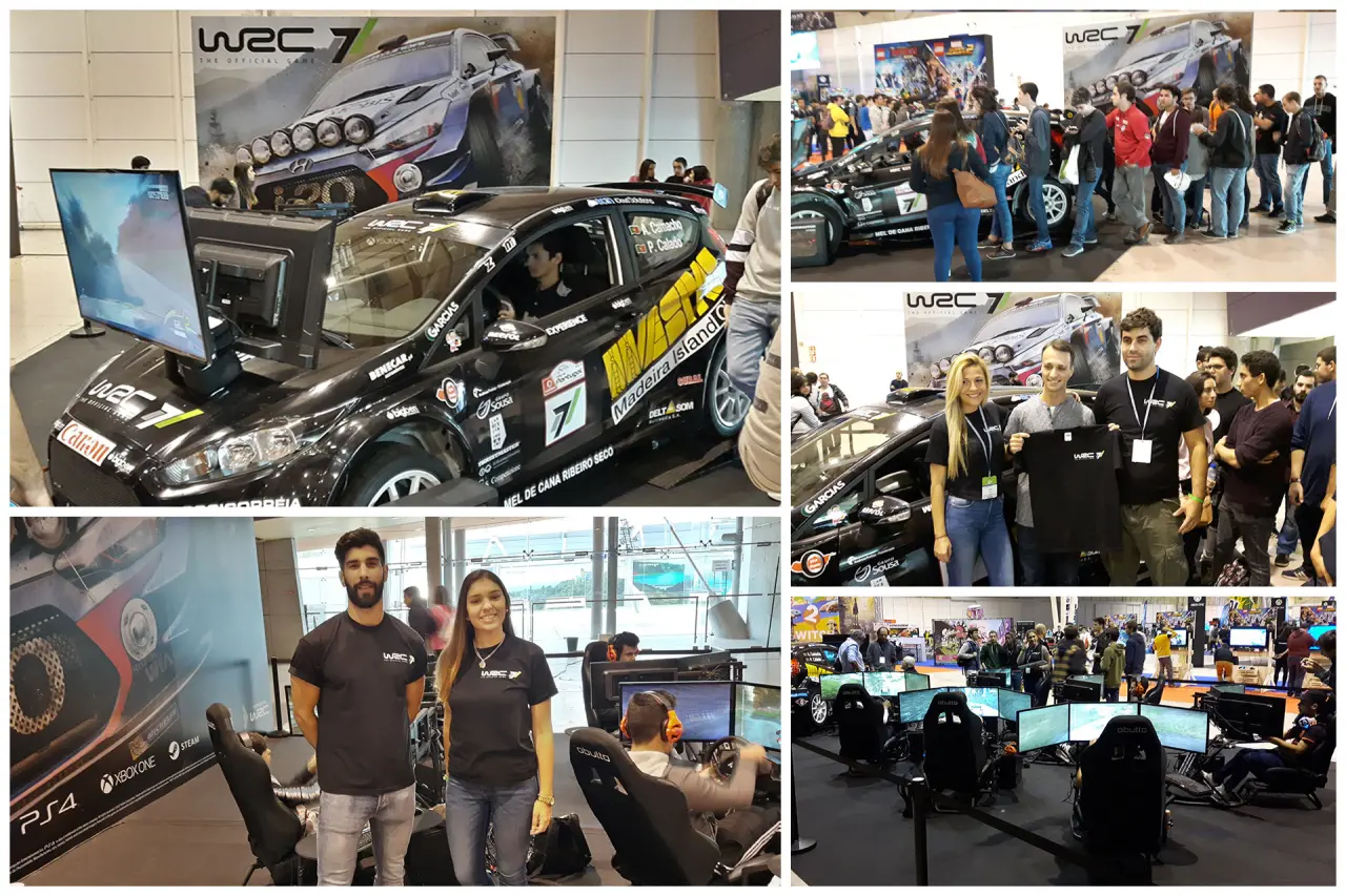 WRC 7 video game racing simulator at Lisboa Games Week 2017
