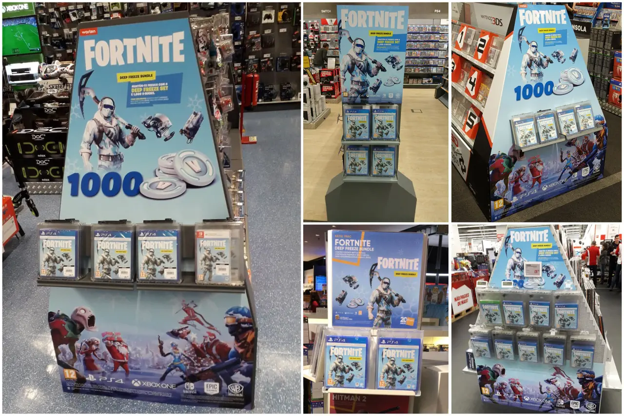 Fortnite Deep Freeze Bundle trade marketing in Portugal