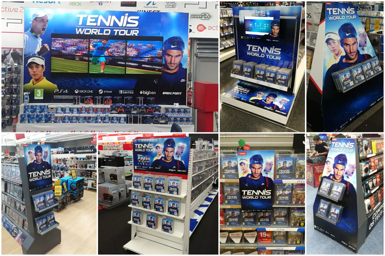 Tennis World Tour trade marketing in Portugal